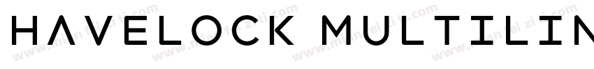 Havelock Multiline字体转换